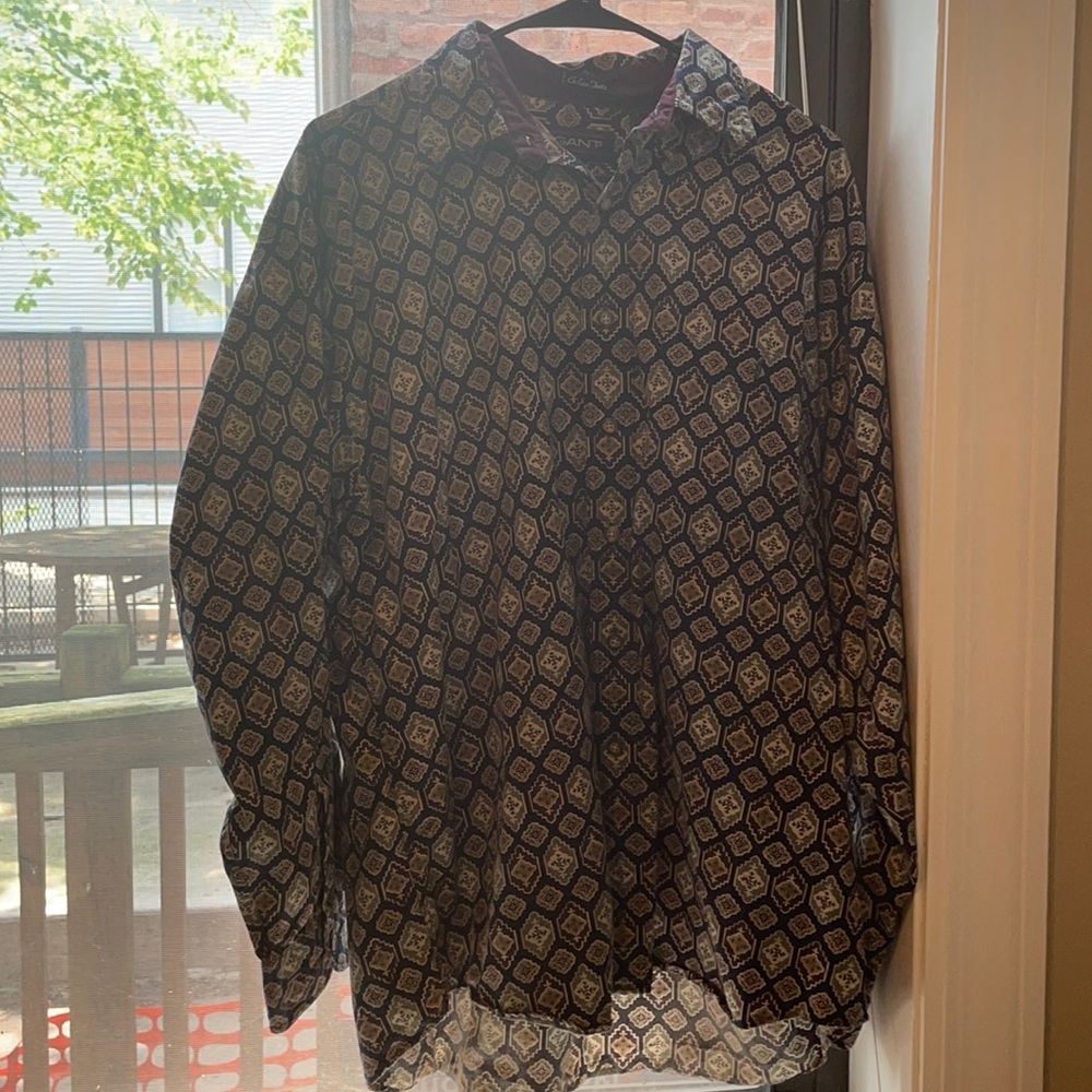 GANT oversized vintage geometric button down